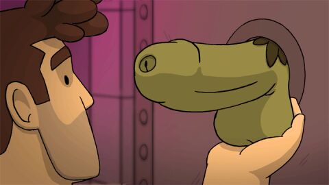 2boys 2d 2d_animation animated balls bara big_balls big_penis erection gay glory_hole gloryhole green-skinned_male green_body green_skin grizzlygamerdev hard_on male male/male male_focus male_only male_pubic_hair masculine_male orc orc_male penis pubic_hair robin_morningwood robin_morningwood_(character) solo_male yaoi