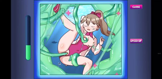 clothing_aside functionally_nude game_cg phone pink_swimsuit pussy tagme tentacle tentacle_locker tentacle_sex underwater video