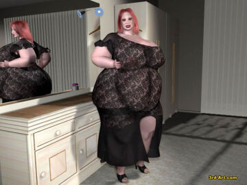 3d 3rd-art fat fat_belly fat_female female nadia_(3rd-art) obese obese_female tagme