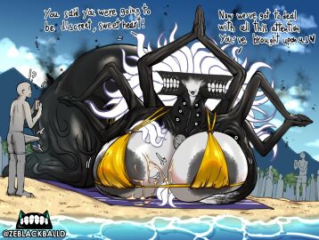 alien alien_girl areola areola_slip areolae ass beach between_breasts big_areola black_body breasts cum_on_body cum_on_breasts dark_body dark_skin deity eldritch_abomination eldritch_horror exhibitionism exhibitionist female giantess gilf goddess grandmother head_between_breasts huge_areolae huge_ass huge_breasts huge_thighs large_areolae larger_female larger_male male multiple_boys multiple_males older_female original original_character public public_exposure public_humiliation public_indecency public_sex recording shocked shocked_expression size_difference size_play tentacle_hair the_primordial_darkborn_(zeblackballd) thick_thighs younger_male ze_blackball.d zeblackballd_(artist)