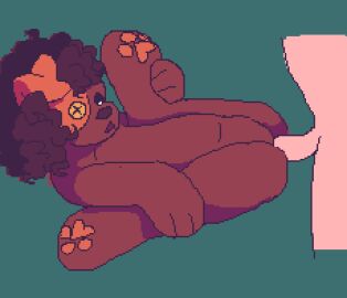 ambiguous_gender animate_inanimate animated anthro duo faceless_character faceless_male human humanoid living_plushie male male/male mammal pixel_(artwork) pixel_animation pixel_art plushie plushophilia urfavvpuppy