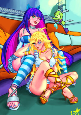 female panties panty_&_stocking_with_garterbelt panty_anarchy stocking_anarchy tagme upskirt