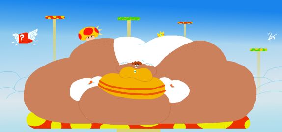 1girls breasts fat fat_ass fat_belly fat_butt fat_female female huge_belly hyper hyper_ass hyper_belly hyper_breasts hyper_butt hyper_thighs mario_(series) mario_bros massive_belly mega_mushroom morbidly_obese morbidly_obese_female nintendo obese_female overflow overflowing overflowing_ass panties_showing princess princess_daisy revealing_clothing ryebread005 solo_female super_mario_bros. tagme too_big too_big_to_move