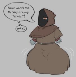 1boy cloak femboy male male_only missing_eye therabutt therapee wide_hips