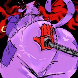 1boy 2024 2d 2d_(artwork) 2d_artwork anthro anthro_on_anthro anthro_only ass big_ass big_butt blush cat_boy cat_ears cat_tail catboy catnap_(poppy_playtime) critters_(poppy_playtime) fat_ass feline furry_only gat0pussy24 hand huge_ass male mob_entertainment moon moon_necklace necklace no_humans no_teeth open_mouth player plush plushie poppy_playtime poppy_playtime_(chapter_3) protagonist_(poppy_playtime) purple_body purple_fur sex smile smiling smiling_critters solo spanking spanking_ass stitches tagme