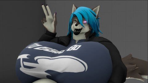 big_breasts breasts female furry huge_breasts kingofthekabuto queenofthekabuto tagme