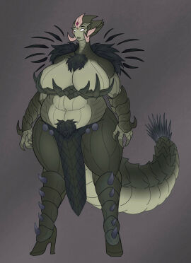 arcee arcee_(prime) big_ass big_breasts breasts chubby chubby_female cleavage cleavage_overflow crossover fat fat_ass female fusion fusion_character heels high_heels loincloth mature_female milf monster_hunter overflowing_breasts rathalos rathian tail thewatcherofworlds thick_thighs thighs transformers transformers_prime