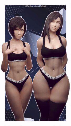 2girls gladionanimated tagme thighhighs