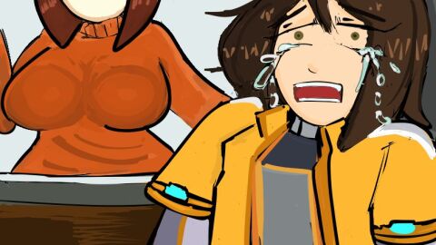 2girls big_breasts boobs_on_glass breast_envy breasts brown_hair crying crying_female fear female in_car light-skinned_female light_skin meme mii mii_gunner mii_gunner_(smash_4) mii_gunner_(smash_ultimate) mob_face nintendo puddinpuddgi small_breast_angst sobbing super_smash_bros. super_smash_bros._for_nintendo_3ds_and_wii_u super_smash_bros._ultimate supersludge tears