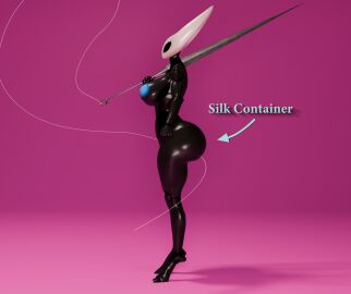 3d 3d_(artwork) blender blender_(software) blue_nipples bug_girl chaoslord evil_container hollow_knight hollow_knight:_silksong hollow_knight_(franchise) hornet_(hollow_knight) huge_ass meme silksong tagme voluptuous_female weapon