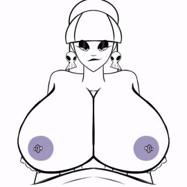 1boy 1girls 2d 2d_animation animated animated_gif big_breasts black_and_white breasts cum cum_on_breasts cum_on_face cum_on_hair cynical_emo earrings emo emo_girl female gif goth goth_girl large_breasts lindel_dollice_quilten looking_at_viewer male male/female oc original original_character paizuri paizuri_lead_by_female paizuri_on_lap penis penis_between_breasts pov smiling_at_viewer smirk straight the_besties_(atomickingboo) titjob tittyfuck