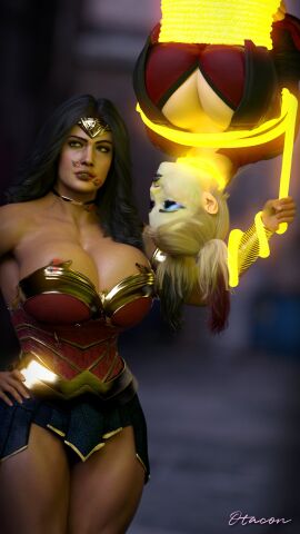 2girls 3d amazon ass batman_(series) big_ass big_breasts breasts bust busty chest curvaceous curvy curvy_figure dc dc_comics demigod demigoddess diana_prince female female_focus femsub harley_quinn harley_quinn_(arkham) harley_quinn_(suicide_squad_game) hero heroine hips hourglass_figure huge_ass huge_breasts injustice_2 kiss_mark large_ass large_breasts lasso lasso_of_truth legs light-skinned_female light_skin lipstick lipstick_mark mature mature_female otacon212 slim_waist suicide_squad suicide_squad:_kill_the_justice_league superhero superheroine themysciran thick thick_hips thick_legs thick_thighs thighs tied_up top_heavy voluptuous voluptuous_female waist wide_hips wonder_woman wonder_woman_(series)