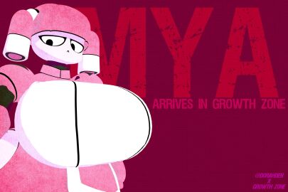 big_breasts breasts cleavage dorahden_(fanarts) female female_only fniasp huge_breasts mya_(dorahden) robot robot_girl tagme