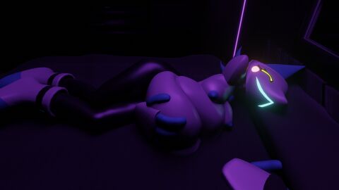 anthro deltarune female hi_res humanoid machine robot sleeping tasque_manager tasque_manager_(deltarune) undertale_(series) vore