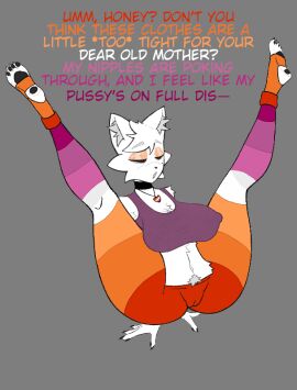 1girls bushy_pubes cat_ears cat_girl catgirl champaanimation choker collar dykewithbenefits female female_focus female_only fluffy_ears lesbian_pride_colors linda_(champaanimation) milf no_background oc original_character paws pubic_hair pubic_hair_peek stretching third-party_edit yoga yoga_pants