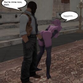 3d alstair2 batman:_arkham_city batman_(series) black_mask_(dc) catwoman catwoman_(arkham) catwoman_(arkham_city) catwoman_(long_halloween) comic comic_page cuntbusting dc dc_comics female low_blow roman_sionis selina_kyle