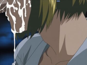 00s 1boy 1girls 2001 2d age_difference animated bible_black chugging cleavage cum cum_chugging cum_drinking cum_drip cum_eating cum_feeding cum_hungry cum_leaking cum_overflow cum_string cum_swallow drinking_cum eating_cum feeding_cum fellatio female gif gulping kitami_reika labcoat light-skinned_male light_skin lowres male minase_taki neck older_female oral penis penis_in_mouth school_nurse school_nurse_and_student short_hair straight sucking sucking_penis swallowing swallowing_cum tagme teacher_and_student throat