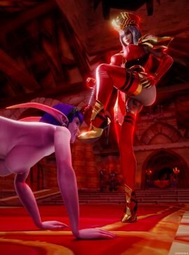 3d ahe_gao ass blender bondage breasts chained chains cum cumflation ejaculation excessive_cum female futa_on_female futanari gloves huge_ass huge_breasts huge_cock human inquisitor intersex kylya leg_raise night_elf novice penis pussy sally_whitemane scarlet_crusade scarlet_crusade_symbol scarlet_monastery squatting thighhighs vaginal_penetration vinesenia warcraft world_of_warcraft wow