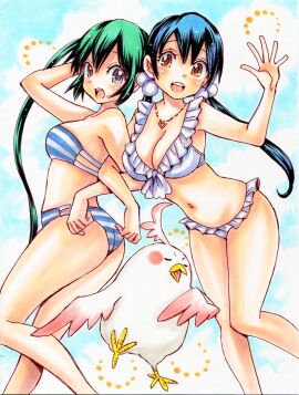 2girls artist_name azusa_nakano_(k-on!) female female_only k-on! kitashirakawa_tamako multiple_females multiple_girls tagme tamako_market