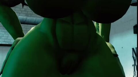 1boy 1girls 3d animated big_ass big_breasts black_hair completely_nude_female donkboy elevenendless endlessillusion female_on_top green_body green_skin huge_ass huge_breasts male_on_top marvel marvel_comics nude_female she-hulk tagme vaginal_penetration video voluptuous