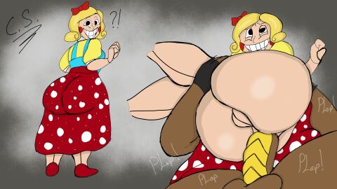 1boy 1girls 2d 2d_(artwork) anal anal_penetration anal_sex ass big_ass big_butt crimson_(crimsonstudios1) crimsonstudios1 dark-skinned_male dark_skin dress female interracial light-skinned_female light_skin male male/female miss_delight mob_entertainment mob_games poppy_playtime poppy_playtime_(chapter_3) surprised