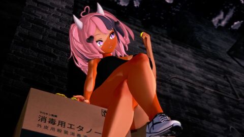 3d 3d_animation against_wall alley alleyway animated ass balls barefoot big_breasts blush box breasts breasts_out city cock cum cum_in_pussy cum_inside dark-skinned_female dark-skinned_male dark_skin devil_girl devil_horns devil_tail doggy_style dominant dominant_male domination ejaculation feet feet_up female female_humiliation femsub hispanic_female horn horns indie_virtual_youtuber interracial interracial_sex ironmouse koikatsu koikatsu_(medium) large_ass large_breasts large_cock large_penis latina legs_crossed light-skinned_female light_skin male male/female male_penetrating male_penetrating_female maledom mp4 multicolored_hair no_sound penis pink_hair pinned pinned_to_wall pull_out purple_eyes purple_hair pussy self_upload sex sex_from_behind shoes short_hair sitting standing standing_doggy_style standing_sex streaked_hair submission submissive submissive_female tagme tail testicles thatvincent thick_ass thick_thighs thighs twintails video virtual_youtuber vtuber