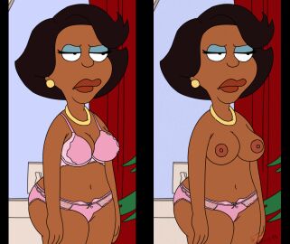 20th_century_fox 20th_century_studios accurate_art_style african african_female ass big_areola big_ass big_boobs big_breasts big_butt big_nipples big_thighs bilions black_body black_hair black_milf boobs boobs_out breasts donna_tubbs ebony family_guy female fox_corporation fuzzy_door_productions half-closed_eye half-dressed half_naked half_nude happy_jack_productions lingerie lingerie_only lingerie_panties looking_down milf milfs persons_unknown_productions pink_bottomwear pink_bra pink_panties tagme the_cleveland_show thick thick_ass thick_thighs