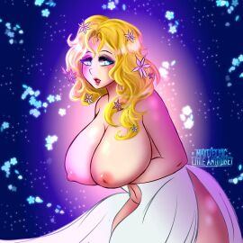 1girls aphrodite_(shuumatsu_no_valkyrie) ass big_ass big_breasts blonde_female blonde_hair blue_eyes breasts breasts_out female female_focus female_only semi_nude shuumatsu_no_valkyrie tagme thick_thighs thighhighs thighs