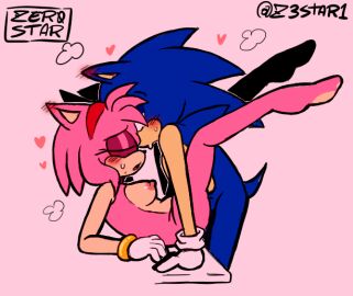 1boy 1girls 2d amy_rose anthro_on_anthro blush blush_lines blushing_ears blushing_female bracelets breasts breasts_out closed_eyes couple couple_(romantic) couple_art couple_sex diadem erect_nipples eyelashes female fucked fucked_on_table furry gloves hearts_around_head legs_spread legs_up male missionary_position naked naked_female nipples nude nude_female pink_fur sega sonic_(series) sonic_the_hedgehog sonic_the_hedgehog_(series) steam steamy_breath sweatdrop sweating z3star