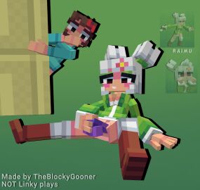 2girls 3d 3d_(artwork) accurate_art_style alternate_version_available blockbench breasts cubic_body cubic_breasts dildo dildo_in_pussy dildo_masturbation female female_only linky_playz masturbation mcyt minecraft minecraft_youtubers molly_(linky_playz) oc original_character pussy raimu_(linky_playz) tagme theblockygooner watching youtube youtuber