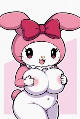 1girls ai ai_generated ai_generated_background big_booty big_breasts big_butt breasts feline female grok hello_kitty_(series) hips huge_breasts large_breasts my_melody naked naked_female nipples nude nude_female sanrio seductive seductive_look seductive_smile tagme thick_hips thick_thighs thighs thinfal titties video