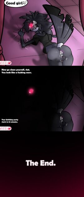 absurd_res after_rape after_sex age_difference aged_up anal anal_sex anthro ass avian bad_parenting beak bed bed_sheet bedding bird bodily_fluids bottomless bottomless_female bubble clothed clothing color comic compliment crying cum cum_bubble cum_from_ass cum_in_ass cum_inside cum_on_clothing daughter_(lore) degradation demon digital_media_(artwork) distraught duo duplicate english_text erection eviltqf eyelashes father_(lore) father_and_child_(lore) father_and_daughter father_and_daughter_(lore) father_penetrating_daughter feathers female female_penetrated from_behind_position furniture genital_fluids genitals glowing glowing_eyes grabbing_sheets hair head_against_ground hellaverse helluva_boss hi_res humanoid_genitalia humanoid_penis incest_(lore) leaking leaking_cum leaking_precum looming loose_feather loose_shirt lying male male/female male_penetrating messy_hair no_lube octavia_(helluva_boss) on_front open_mouth oversized_clothing owl owl_demon parent_(lore) parent_and_child_(lore) parent_and_daughter_(lore) penetration penis precum profanity questionable_consent raised_tail red_eyes scared scared_face sex simple_background size_difference smaller_penetrated spread_ass spread_butt spreading stated_incest stolas_(helluva_boss) tail tears text tongue upset waking_up wide_eyed