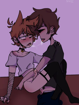 anal_sex cum cum_inside eddsworld gay gay_sex homosexual homosexual_sex kissing long_socks male penetration ship short_hair short_shirt tom tom_(eddsworld) tord tord_(eddsworld)