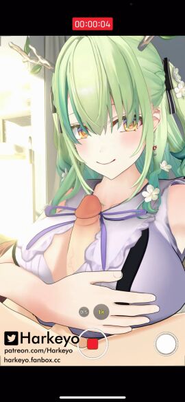 1boy 1girls 3d big_penis blush breasts ceres_fauna clothed clothed_female clothed_female_nude_male clothed_sex clothing earrings female flower flower_in_hair green_hair harkeyo hololive hololive_english hololive_english_-council- hololive_english_-promise- horn horns huge_breasts light-skinned_female light-skinned_male light_skin male paizuri paizuri_lead_by_female paizuri_on_lap paizuri_under_clothes penis penis_between_breasts phone phone_screen selfie virtual_youtuber
