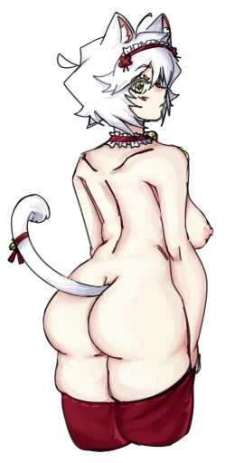 2025 artist_upload ass bells bigoldstinker breasts cat_girl catgirl chubby chubby_female female maid neko oc original_character self_upload tigh_highs