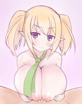 areolae breasts chloe_(princess_connect!) female lactating lactation milk nipples paizuri princess_connect! tagu_hblabe titjob