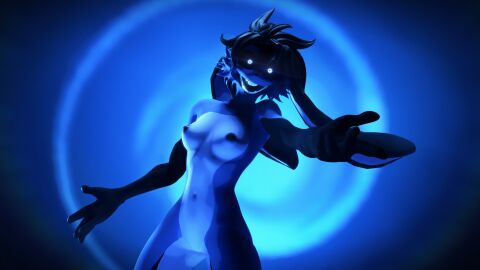 3d absurd_res anthro creepy digital_media_(artwork) domi_(domibun) domibun female friday_night_funkin friday_night_funkin_mod glowing glowing_eyes hi_res hit_single_(fnf_mod) lagomorph leporid mammal rabbit reaching reaching_out reaching_towards_viewer scary_face simple_background smile smiling_at_viewer solo source_filmmaker_(artwork) wide_eyed