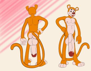 anthro balls big_balls big_penis blep canid canine fan_character fangs genitals half-erect haplorhine hehdgd hi_res huge_balls huge_cock hybrid hyper hyper_balls hyper_genitalia hyper_penis male mammal model_sheet monkey monkeybone_(character) nipples penis primate red_nose solo tail teeth tongue tongue_out toony vein veiny_penis