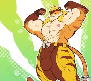 anthro epic_games felid feline fortnite hi_res male male_focus male_only mammal marvel marvel_comics meowscles_(fortnite) meowtooth meowtooth_(fortnite) muscular solo tagme thewilldpink
