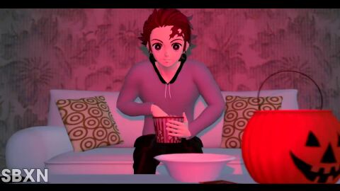 blowjob brother_and_sister condom costume demon_slayer halloween incest jack-o'-lantern kamado_nezuko kamado_tanjirou kimetsu_no_yaiba movie_night nude penetration sbxn tagme threesome tsuyuri_kanao video