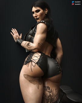 3d ass big_ass female muscular rhea_ripley tekonsfw wrestling wwe