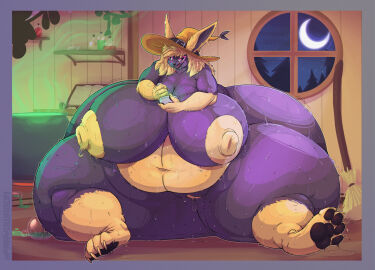 1girls areolae ass ass_bigger_than_head big_areola big_ass big_breasts big_butt black_sclera blonde_hair breasts breasts_bigger_than_head bubble_ass bubble_butt cauldron curvaceous curvy curvy_figure evil_grin evil_smile female female_only fox fox_ears fox_girl fraydwagon furry huge_ass huge_breasts hyper_ass hyper_breasts long_hair mortar_and_pestle nude pawpads pussy pussy_juice pussy_juice_drip sharp_teeth solo solo_female sweat sweaty_ass sweaty_body sweaty_breasts sweaty_thighs thick_thighs voluptuous voluptuous_female vulpine wet_pussy white_eyes wide_hips witch witch_hat