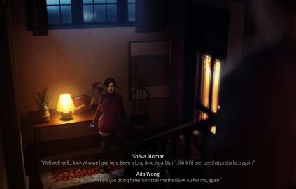 1futa 1girls 3d ada_wong asian asian_female big_belly black_hair dark-skinned_futa dark_skin dinoboy555 english english_text female female_focus futa_wife futanari intersex light-skinned_female light_skin pregnant pregnant_belly pregnant_female resident_evil resident_evil_4 resident_evil_4_remake resident_evil_5 sheva_alomar story