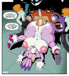 1boy 1girls abs absurd_res anal anthro ass big_breasts big_penis blaze_the_cat breasts clothing dr._eggman duo english_text felid feline female footwear footwear_only furry genitals hair hi_res huge_cock human human_on_anthro interspecies kiffy_(artist) male male/female mammal mostly_nude nipples penis protagonistsub_antagonistdom purple_body purple_hair pussy scared sega sex shoes shoes_only sonic_(series) sonic_the_hedgehog_(series) tail text vulva yellow_eyes