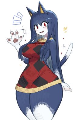 1girls 2025 2025s 2d 2d_(artwork) 2d_artwork 4_fingers animal_crossing animal_crossing_new_leaf anthro anthro_female anthrofied blue_body blue_fur blue_hair breasts cat cat_ears cat_girl cat_humanoid cat_tail catgirl cleavage clothed clothing crossgender digital_art digital_drawing digital_drawing_(artwork) digital_media digital_media_(artwork) digital_painting digital_painting_(artwork) domestic_cat felid feline felis female female_anthro female_focus female_only feral fur furry furry_female genderswap genderswap_(mtf) hi_res humanoid mammal mtf_crossgender nintendo open_mouth red_eyes rover_(animal_crossing) rule63 rule_63 sweater tail thick_thighs thighs toge77789 togetoge tongue video_games white_body white_fur wide_hips yellow_inner_ear