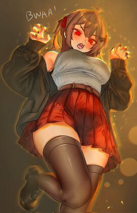 1girls aged_up ass big_ass big_breasts big_thighs blush bowtie breasts choker evil_neuro female female_only huge_ass huge_breasts huge_thighs indie_virtual_youtuber indie_vtuber legwear long_hair looking_at_viewer pborzoi red_eyes school_uniform schoolgirl schoolgirl_uniform skirt solo tagme thick_thighs thighhighs thighs twintails twitch vedal_ai virtual_youtuber vtuber