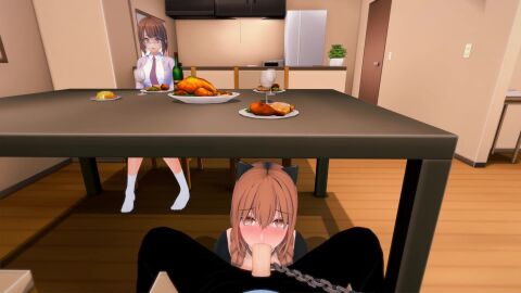 ahe_gao animated anna_(life's_payback) blowjob cum_in_mouth dick_on_face forcing incest life's_payback mother_and_son tagme uncensored under_the_table video vinkawa