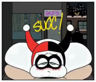 batman_(series) black_lipstick blush dc_comics harley_quinn jester oral pov tagme theslashfive video