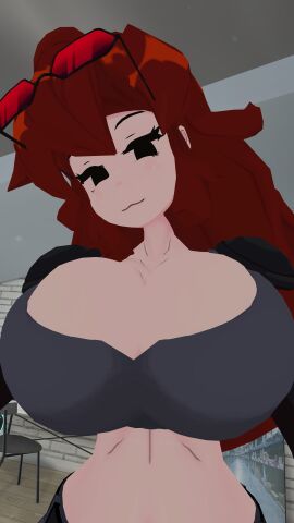 1girls 3d 3d_model agent_gf_(friday_night_funkin) big_breasts boobs breasts female female_only fnf friday_night_funkin girlfriend_(friday_night_funkin) girlfriend_(shadsterwolf) glasses kallylady light-skinned_female light_skin pale-skinned_female pale_skin shadsterwolf solo tagme vrchat vrchat_avatar