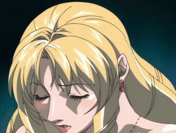 00s 1girls 2005 animated bible_black bible_black_new_testament blonde_hair blush earrings fellatio female lipstick long_hair necklace older_female_and_younger_male oral penis shin_bible_black shiraki_rika straight sweat tagme teacher_and_student tears uncensored